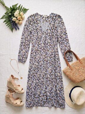 Floral Long Sleeve Maxi Dress